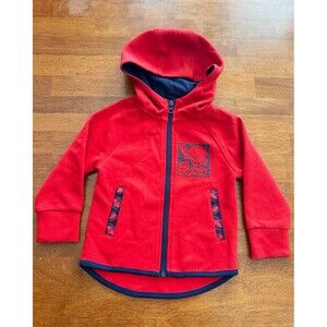 Marvel Spider-Man Boys 2T Red Blue Hooded Full Zip Lined Jacket w/ Pockets